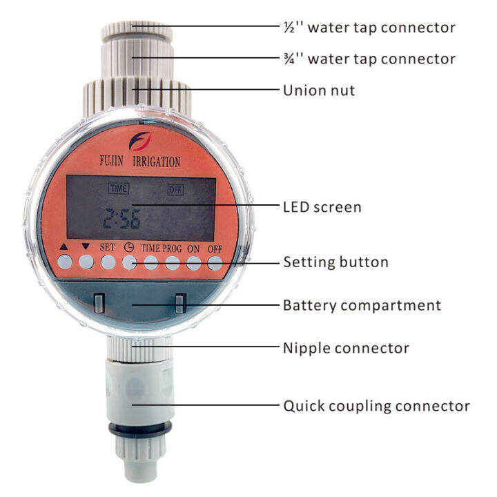 fujin-ball-valve-water-timer-digital-ตัวควบคุมวาล์วบอล-เครื่องตั้งเวลารดน้ำอัตโนมัติแรงดันน้ำ0อุปกรณ์ตั้งเวลารดน้ำหน้าจอ-lcd