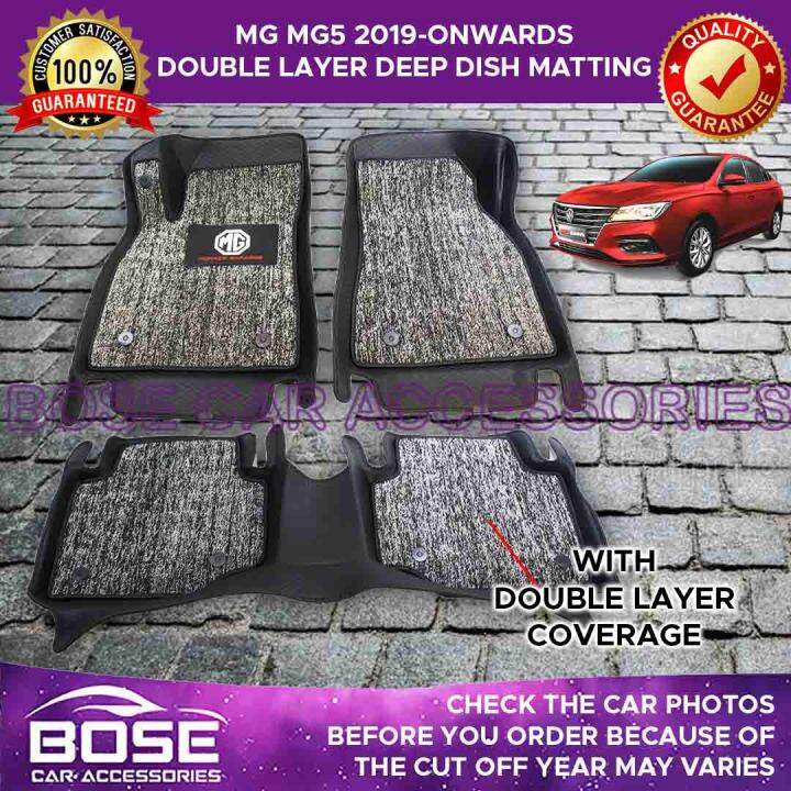 MG MG5 2019 2020 2021 2022 Onwards Double Layer Deep Dish Matting Floor ...