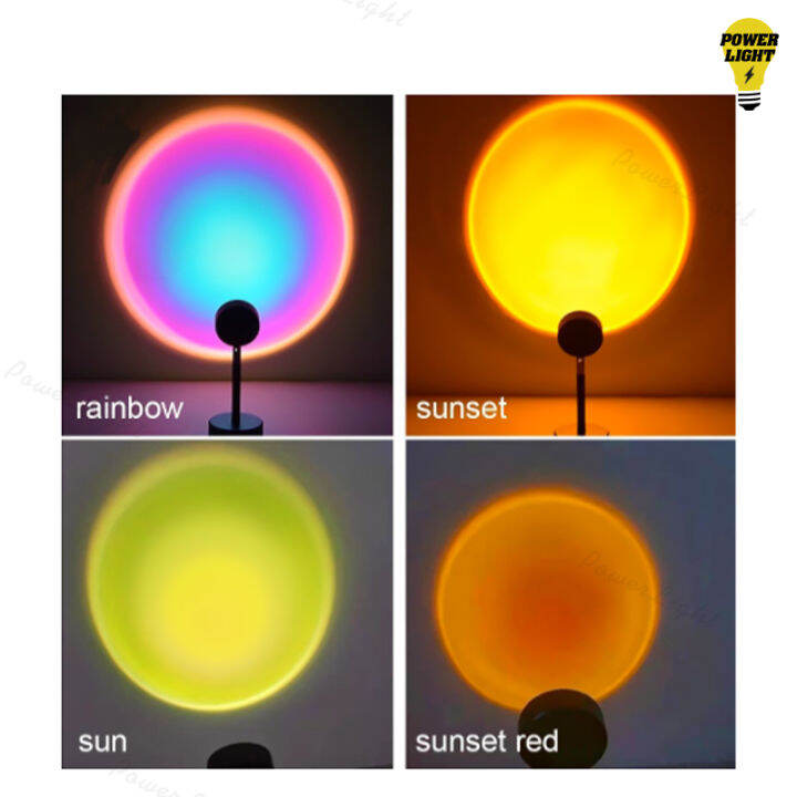powerlight-โคมไฟถ่ายรูป-โคมไฟพระอาทิตย์-rainbow-sunset-โคมไฟ-led-ไฟตกแต่งห้อง-m87