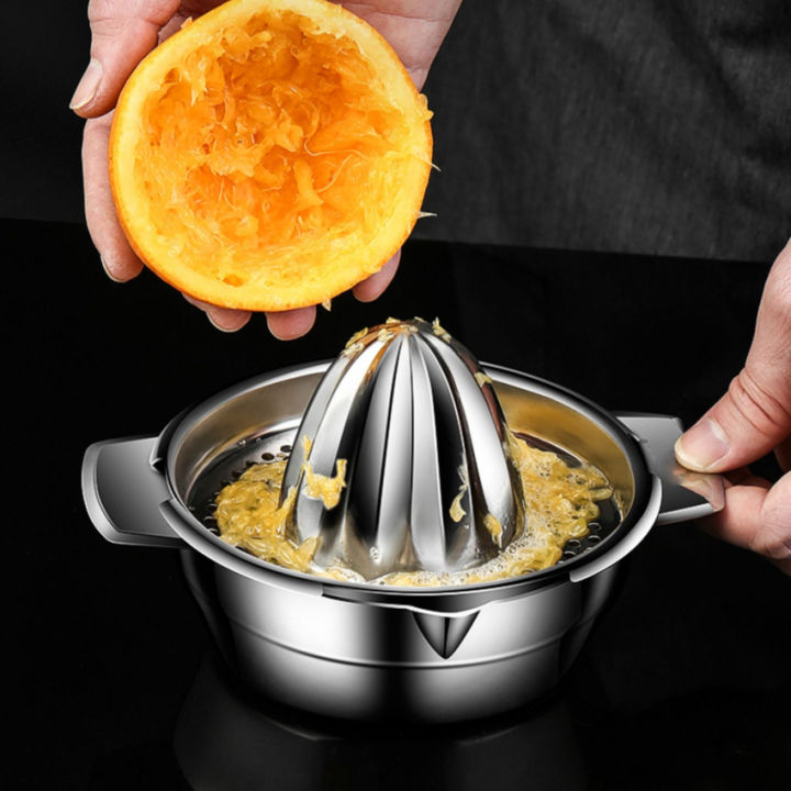 ผลไม้คั้นน้ำผลไม้-มะนาวส้มคั้นน้ำผลไม้เครื่องคั้นน้ำผลไม้แบบมือหมุนคู่มือที่มีถ้วยวัดในตัวและขูด