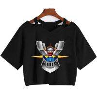 Mazinger Z เสื้อยืดผู้หญิงแฟชั่นเสื้อยืดอะนิเมะมังงะแบบกรันจ์ลำลองสำหรับผู้ชายเสื้อผ้าคู่รัก