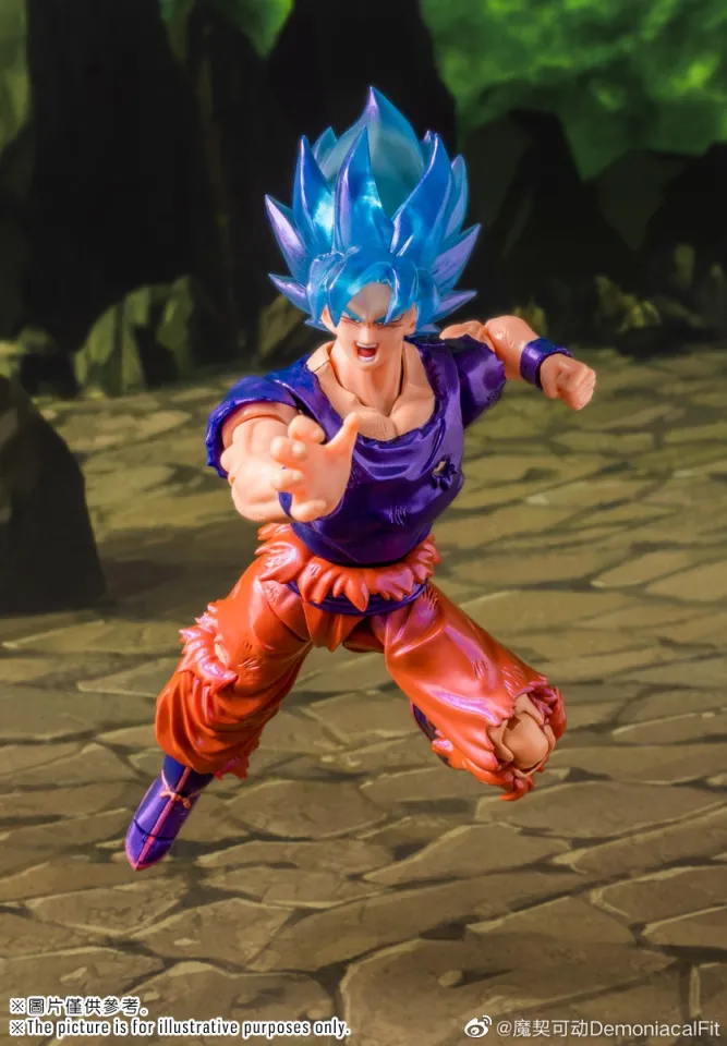 July Reissue In Stock DEMONIACAL FIT Dragon Ball SHF Shining Soul Super Blue  King Fist Goku Anime Action Figure Collection Model - AliExpress