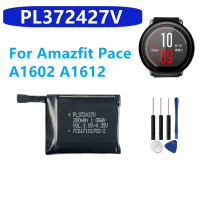 PL372427V เดิมเปลี่ยน Amazfit Pace A1602 A1612แบบชาร์จโพลิเมอร์ลิเธียมไอออนสมาร์ทดูแบตเตอรี่เครื่องมือ