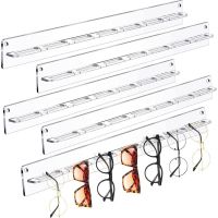 【CC】▤∋✉  Glasses Storage Rack Wall Mounted County Display Transparent