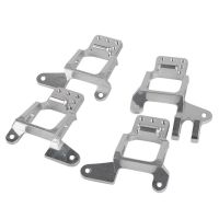 4PCS Aluminum Front &amp; Rear Shock Towers Mount for 1/10 RC Crawler TRX-4 TRX4 Universal Shock Mount ,Silver