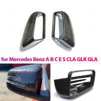 สำหรับ Carbon Mirror W204 W207 W212 W176 W218 Carbon Caps สำหรับ A C CLS E CLA Class คาร์บอนไฟเบอร์กระจก