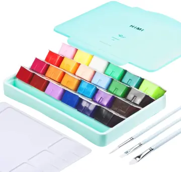 HIMI-Gouache Paint - 30 Ml Cups X 18 Colours & 3 Pcs Brush Set - New G –  Paper planning and more