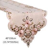 Embroidered Table Runner Waterproof Oil Tablecloths Long Dinner Tablecloths