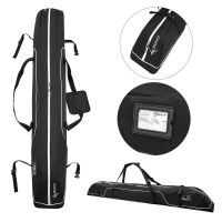 Portable Snow Ski Bags Waterproof Ski Carrier Travel Luggage Case Wear-Resistant Adjustable for Snow Gear Poles and Accessories