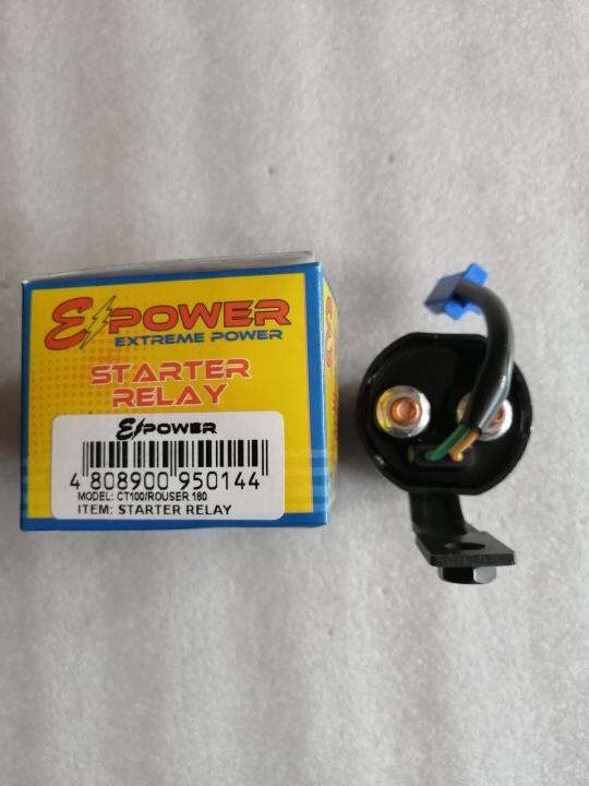 Motorcycle Starter Relay for Kawasaki CT100/Rouser 180, 12Vdc Lazada PH