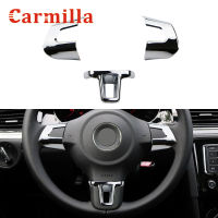 ABS Chrome Steering Wheel Cover Sticker Case for Volkswagen VW GOLF 6 MK6 POLO JETTA MK5 MK6 Bora Car Styling Trim Accessories Towels