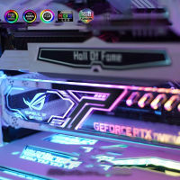 ปรับแต่ง ARGB GPU ยึดโลหะกราฟิกการ์ดยืน,ศรัทธาโคมไฟ,มลพิษทางแสง,ผู้ถือ VGA สนับสนุน RGB 12โวลต์5โวลต์ AURA ROG อัสซุส