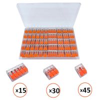 90 Pieces Of Box Packed Quick Terminal Block 2 Port 3 Port 5 Port Electric Cable Connector Quick Wire Clamp Free Shipping Electrical Connectors