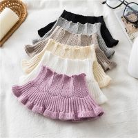 [COD] Neck set womens winter 2022 autumn and fungus side cold-proof warm woolen neck fake collar Korean knitted new style