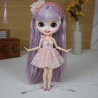 Dbs Blythe Little Ragdoll ที่คาดผมกระโปรง ผ้ากอซ ขนปุย เรียบง่าย สองชิ้น 19 ข้อต่อ เสื้อผ้าเด็ก ob24