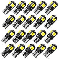 ♚✆ 20PCS W5W T10 LED Bulbs Canbus 5730 8SMD 12V 6000K 194 168 LED Car Interior Map Dome Lights Parking Light Auto Signal Lamp