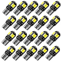 【LZ】▥  20PCS W5W T10 LED Bulbs Canbus 5730 8SMD 12V 6000K 194 168 LED Car Interior Map Dome Lights Parking Light Auto Signal Lamp