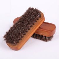 Sikat rambut kuda kayu padat lembut sikat sepatu kualitas tinggi sikat mantel sikat debu pembersih pemoles minyak