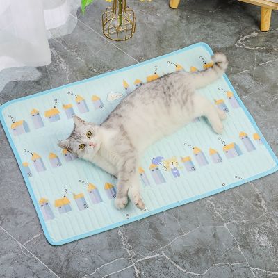 [pets baby] ฤดูร้อนระบายความร้อนเสื่อสุนัข PetMat เย็นเสื่อผ้าไหมสำหรับสุนัข CoolingNestCool สุนัขรังแมวเนสทแพ็ค