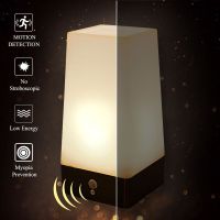 Smart Motion Sensor LED Night Light Home Small Night Lamp with Wireless Battery Operated Lamp For Bedroom Hallway Table Light