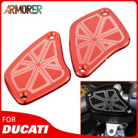 อุปกรณ์มอเตอร์ไซค์สำหรับ Ducati Diavel X Diavels เบรคหน้าอ่างเก็บน้ำของเหลวถังปก2011-2018 2016 - 2019 2012 2013