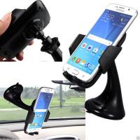 360 Degree Rotation Car Mount Holder Windshield Bracket for GPS Mobile Phone (Black)