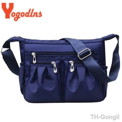 【hot】☑℡  Yogodlns Shoulder Crossbody Multi-pocket Handbag Large Capacity Messenger Oxford