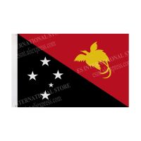 Papua New Guinea Flag National Graphic Custom Printed Hanging Banner Outdoor Advertising Decoration　Polyester 3X5FT 90X150ＣＭ  Power Points  Switches S