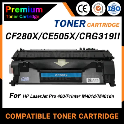 HOME Toner หมึกเทียบเท่าสำหรับรุ่น CF280X/280x/CF280 สำหรับรุ่น HP LaserJet Pro 400 M401d/M401/M425dn