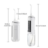 ZZOOI Portable Oral Irrigador Dental Water Flosser USB Rechargeable Water Thread Jet Mouth Washing IPX7 Waterproof Teeth Cleaner Set