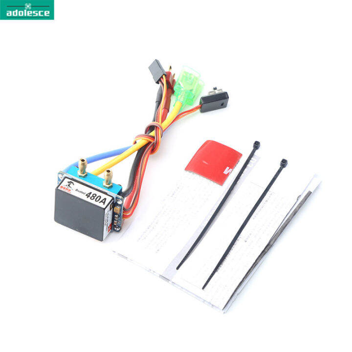 NEEBRC 60A Brushed Waterproof ESC 6V/3A BEC Built-in 3 Modes AJL-6860-RTR 2-3S For 1/10 RC Car 540 550 750 Motors Boat Tank Model I.933050849