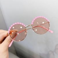 【YF】❧☬  MUYE Round kids sunglasses Baby Children Shades Glasses Half Frame Metal Eywear UV400