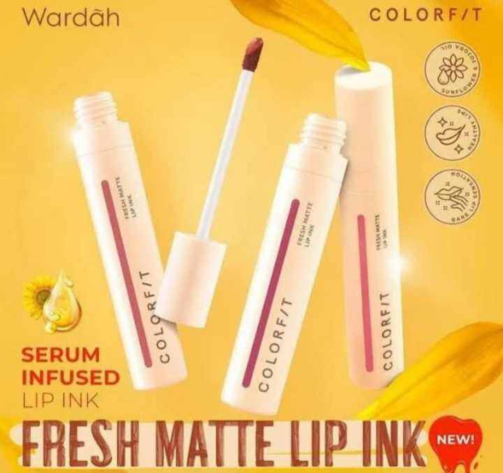 WARDAH COLORFIT FRESH MATTE LIP INK 4GR | Lazada Indonesia