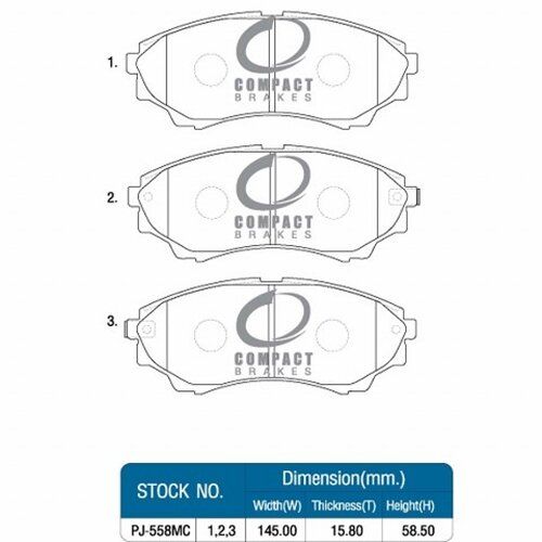 compact-breaks-ผ้าเบรคหน้า-ford-ranger-4wd-ปี-1998-2011-mazda-fighther-4wd-ปี-98-06-bt50-4wd-ปี-2006-11-everest-2wd-4wd-ปี-2004-14-compact-dcc-558-รูปแทน