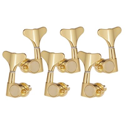 ：《》{“】= Pack Of 6 3L3R Alloy Electric Bass Machine Heads Tuners Replacement Tuning Pegs Closed Tuning Keys 2.2 X 1.09Inch
