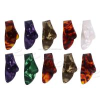 +‘； 10Pcs Celluloid Guitar Thumb Picks Finger Plectrum Band Mix Color Liparite Set