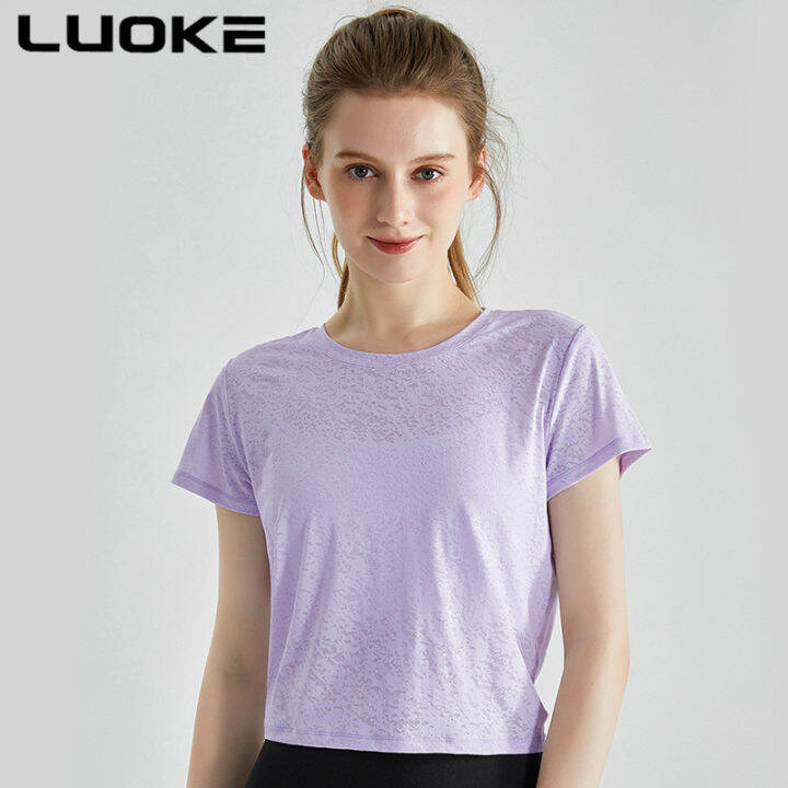 luoke-กีฬา-t-เสื้อผู้หญิงกีฬาเสื้อยืดผู้หญิงหลวมแขนยาวแบบพอดีตัวขนาดใหญ่-professional-การฝึกอบรมเสื้อชุดโยคะ