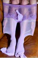 【CW】﹍❂☞  2 1 Panties With Silk Stockings Man 8D Transparent Tights Patchwork Pantyhose Seamless