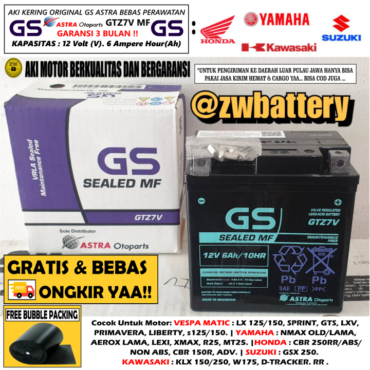 Aki Motor KLX 150, W175, D-Tracker, XMAX, CBR 250RR GTZ7V GS ASTRA MF