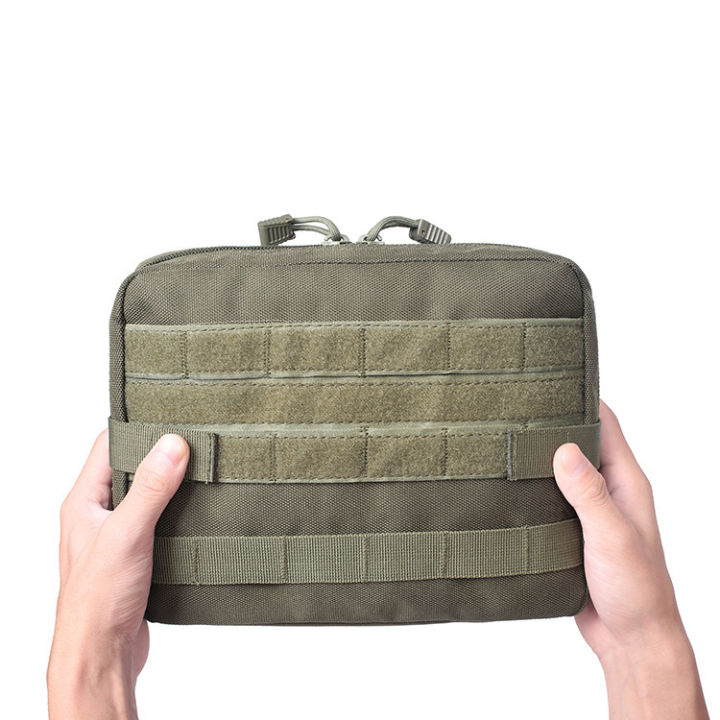 กระเป๋าช่วยชีวิตอเนกประสงค์กลางแจ้ง-molle-กระเป๋าอุปกรณ์เสริมชุดปฐมพยาบาล-กระเป๋าเก็บอุปกรณ์เสริมกระเป๋าคาดเอวลายพราง