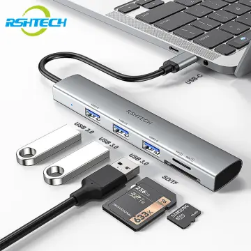 USB to Ethernet Adapter, RSHTECH USB 3.2 Gen 2 Hub with RJ45 Gigabit  Ethernet, 10Gbps USB-C and 2 USB-A Data Ports, Aluminum USB Type C to LAN  Network