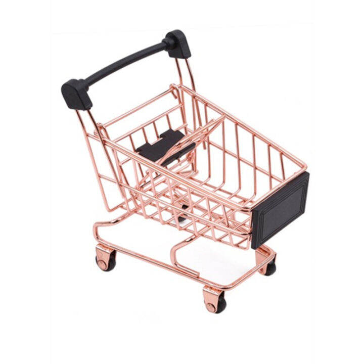 creative-storage-basket-simulation-mini-shopping-cart-supermarket-trolley-debris-storage-boxs-mini-supermarket-handcart-toy