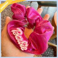 ORWHITE SHOP สีทึบทึบ ตุ๊กตาบาร์บี้ scrunchie แฟชั่นสำหรับผู้หญิง อีลาสติก ยางรัดผม ที่มัดผม อุปกรณ์เสริมผม เชือกมัดผม สำหรับผู้หญิง