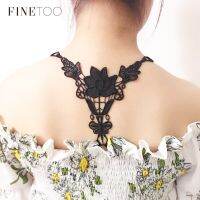 Finetoo สายเสื้อชั้นในล่องหน,ครอสโอเวอร์ลายผีเสื้อเซ็กซี่เปิดหลังลูกไม้สวยไม่ชุดชั้นในเรียบลื่น