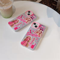 3D แฟชั่นการ์ตูนน่ารักลายเจ้าหญิงบาร์บี้สำหรับ IPhone14 13 12 11 Pro Max เคสโทรศัพท์เป็นคู่