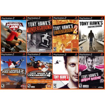 Tony hawk  โทนี ฮอว์ก (สเก็ตบอร์ด ) ทุกภาค แผ่นเกม PS2