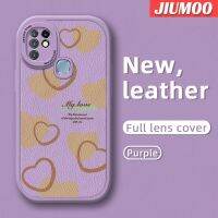 เคส JIUMOO สำหรับ Infinix 10ร้อน10S ร้อน10S ร้อน NFC 10T X682B X682C กระแสแฟชั่นแบรนด์รูปแบบความรักที่สวยงามเคสโทรศัพท์บางนุ่มหนังซิลิกาเจลป้องกันเลนส์จากการตกเคสกันกระแทก