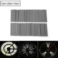 12/36/72Pcs Reflective Mount Clip Tube Warning Strip Bicycle Wheel Spoke Reflector Mountain Rear Bike Reflector Light Colanders Food Strainers