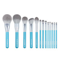 13pcsset Blue Makeup brushes whole set Big Powder Blusher sculpting Eyeshadow make up kit smudge highlighter eyebrow lip brush