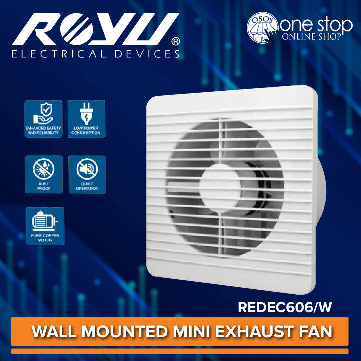 Royu Wall Mounted Exhaust Fan 4 REFW18/04W •OSOS• Lazada PH